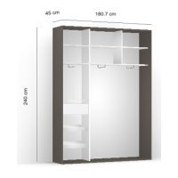 DRESSING LEX 181-240-45 D GRI/MSJ